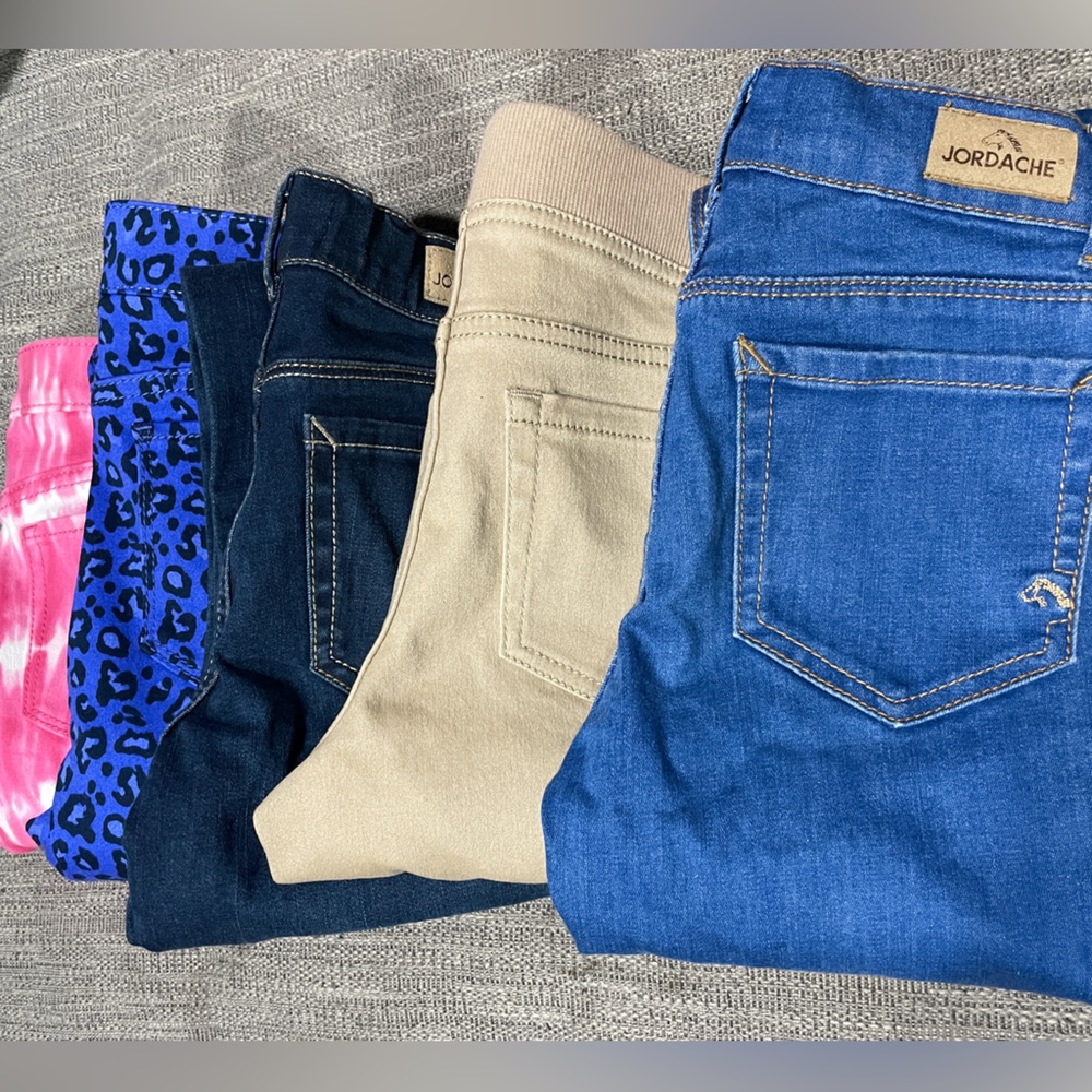 bundle of girls size 7/8 jeggings; brand new never worn;Jordache & Wonder Nation